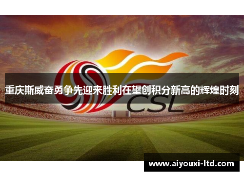 重庆斯威奋勇争先迎来胜利在望创积分新高的辉煌时刻